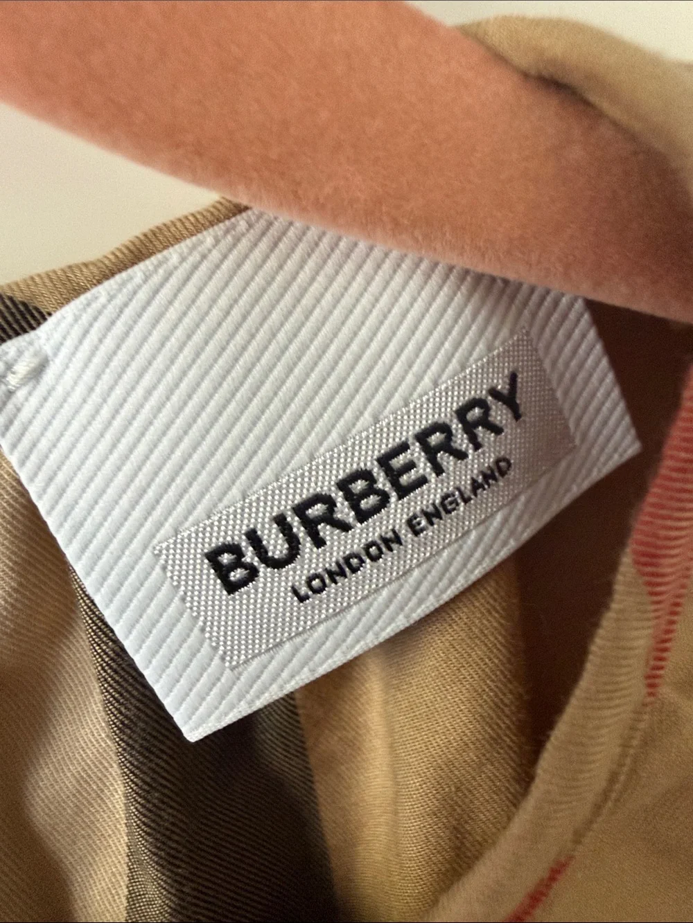 Burberry Classic Plaid Kids Dress in Beige Size 2Y